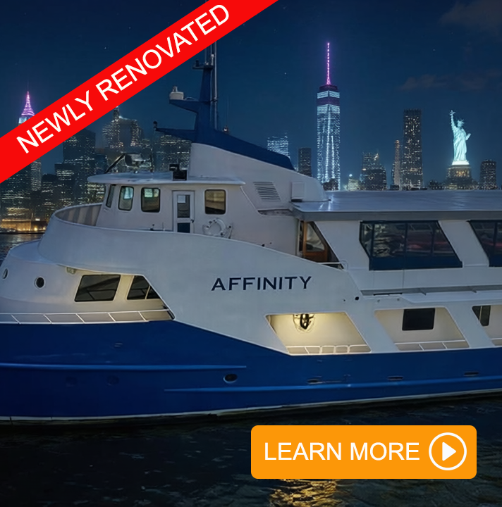 Affinity Yacht Sailing in the East River with the Statue of Liberty, The Freedom Tower and The Empire State Building