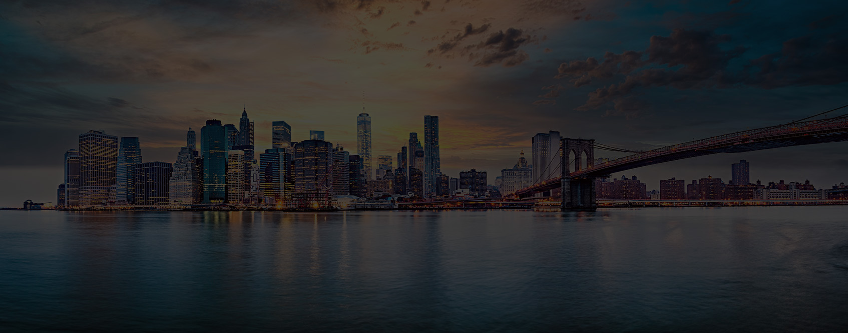 Scenic Brooklyn Bridge Looking Towards Manhattan