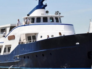 The Bow of the Affinity Yacht Charter