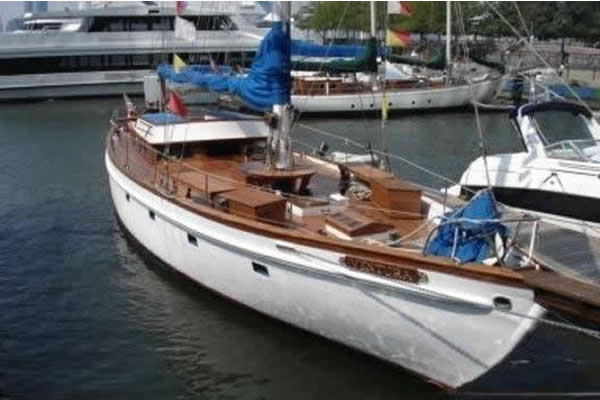 Ventura Yacht Classic Sailboat Docked