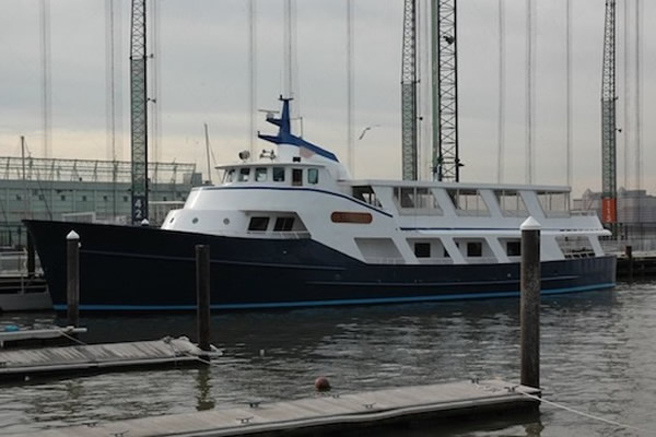 Affinity Luxury Yacht Docked at Chelsea Piers